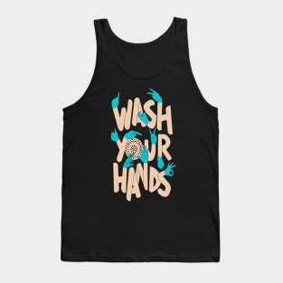 Wash Your Hands illustration Tank Top